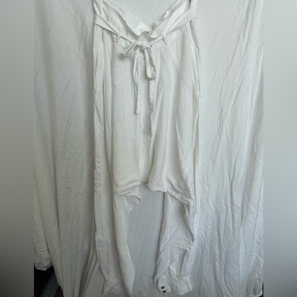 Free People White Harem Pants